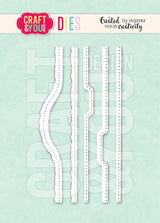 Craft & You Design Small Frame Borders Dies (CW366)