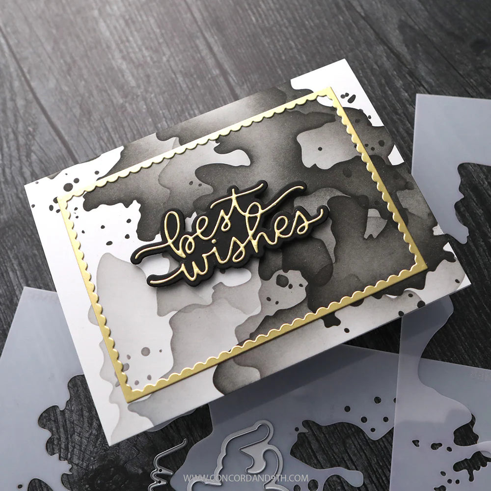 Concord & 9th KW Small Script Greetings Dies