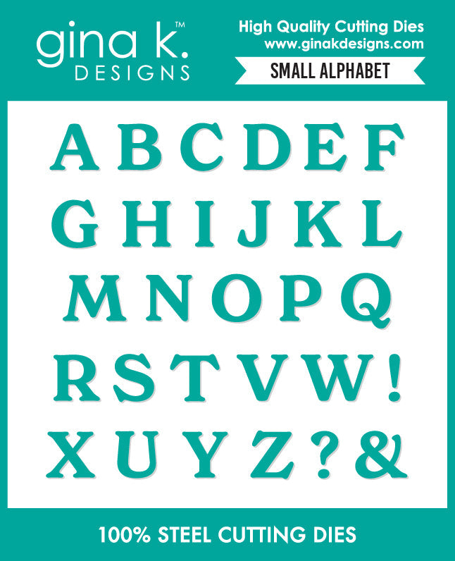 Gina K Designs DIE – Small Alphabet