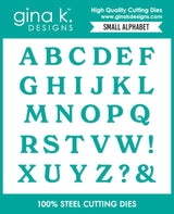 Gina K Designs DIE – Small Alphabet
