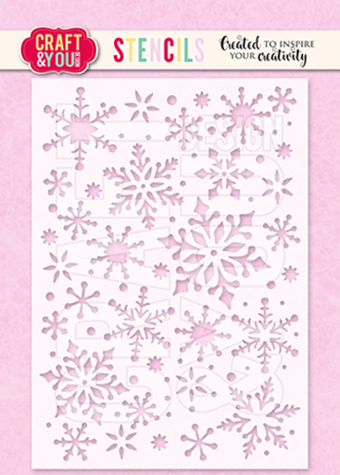 Craft & You Design Snowflakes 2 A6 Stencil (SC012)