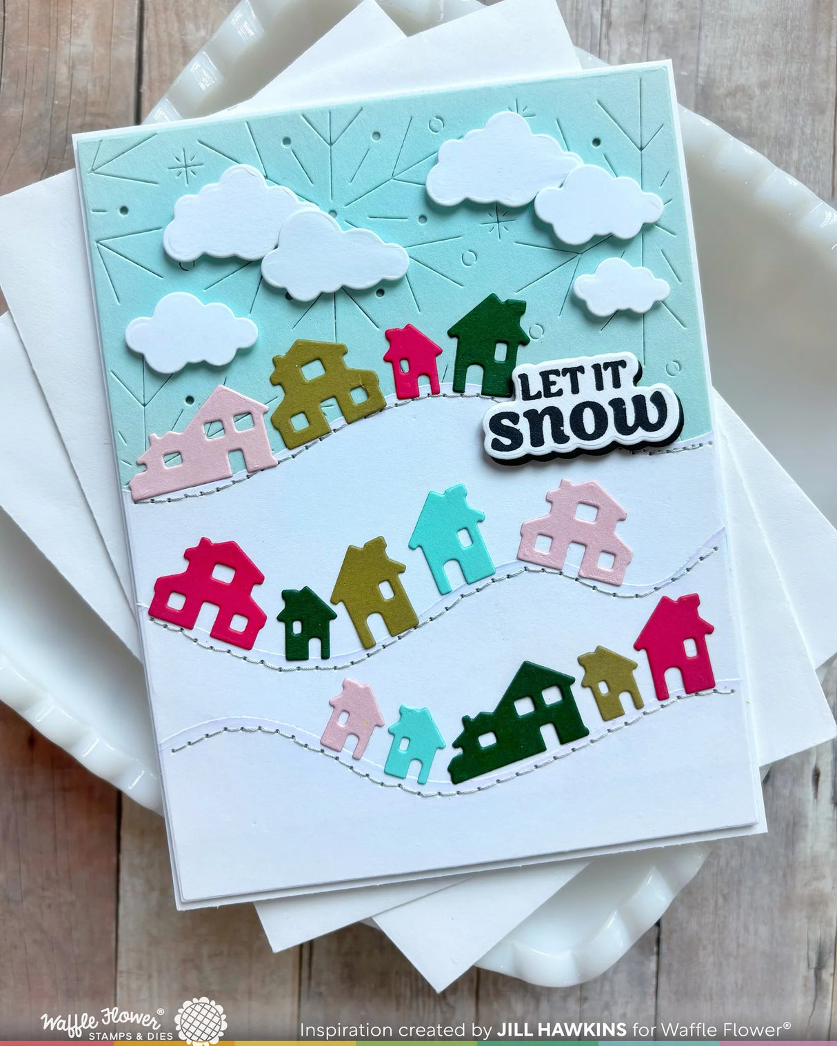 Waffle Flower Crafts Snowy Hills Add-on Die
