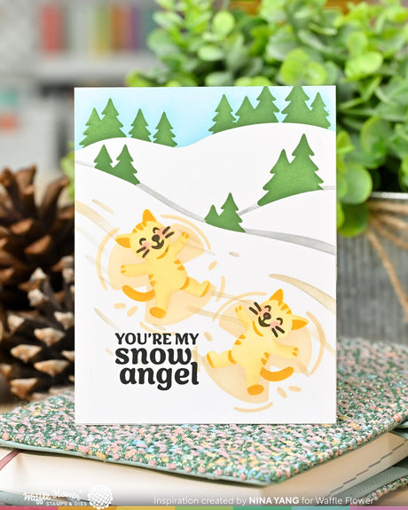 Waffle Flower Crafts Snowy Hills Die