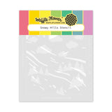 Waffle Flower Crafts Snowy Hills Stencil