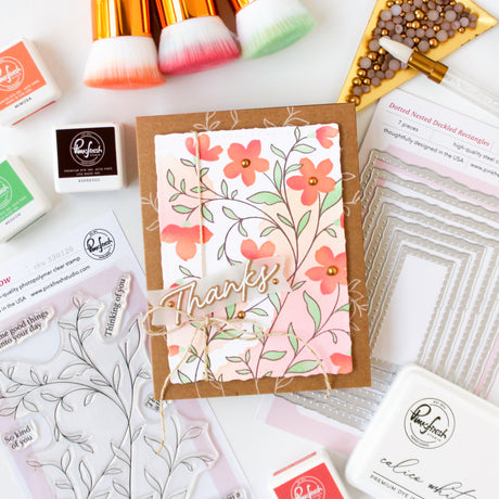 Pinkfresh Studio Soft Meadow Stamp/ Stencil Bundle