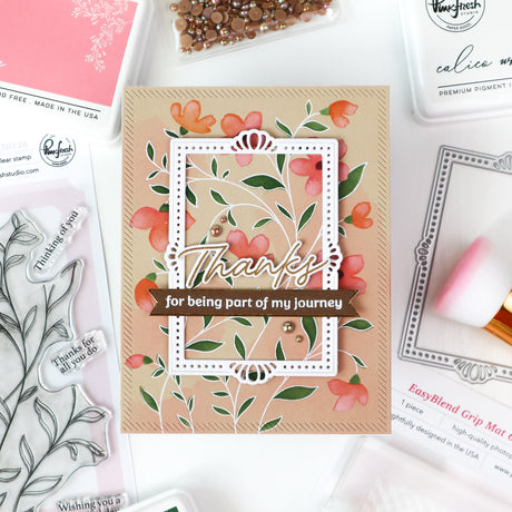 Pinkfresh Studio Soft Meadow Stamp/ Stencil Bundle