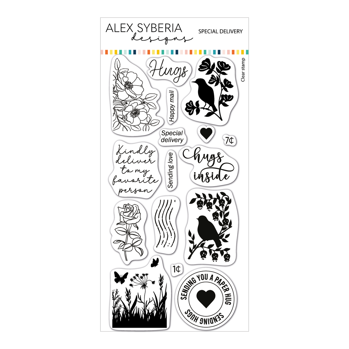 Alex Syberia Designs Special Delivery Stamp Set 4*8