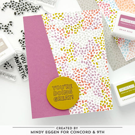 Concord & 9th Speckled Turnabout™ Stamp Set  (6 x 6)