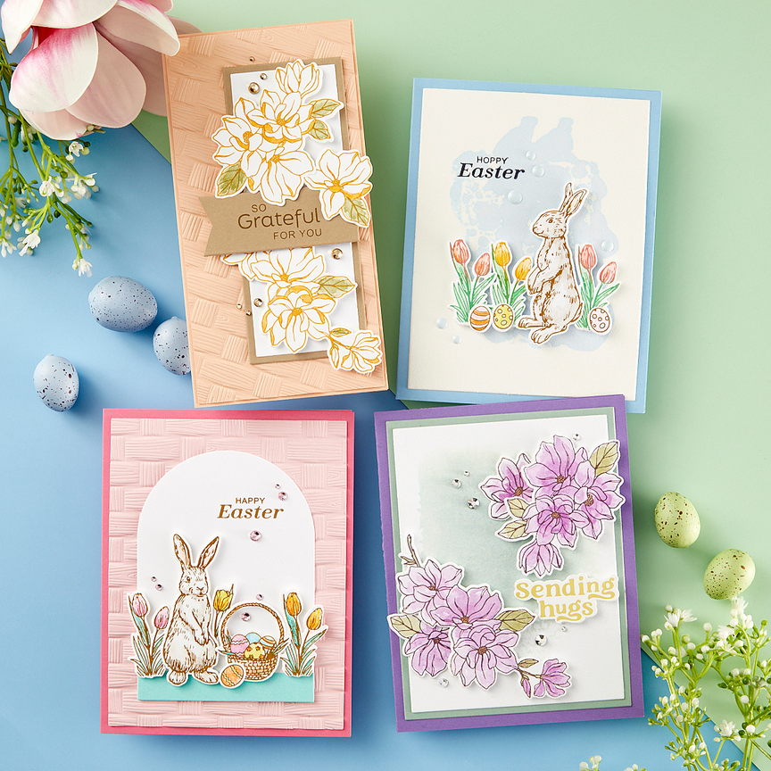 Spellbinders Woven 3D Embossing Folder – Spring Sampler (Simon Hurley)