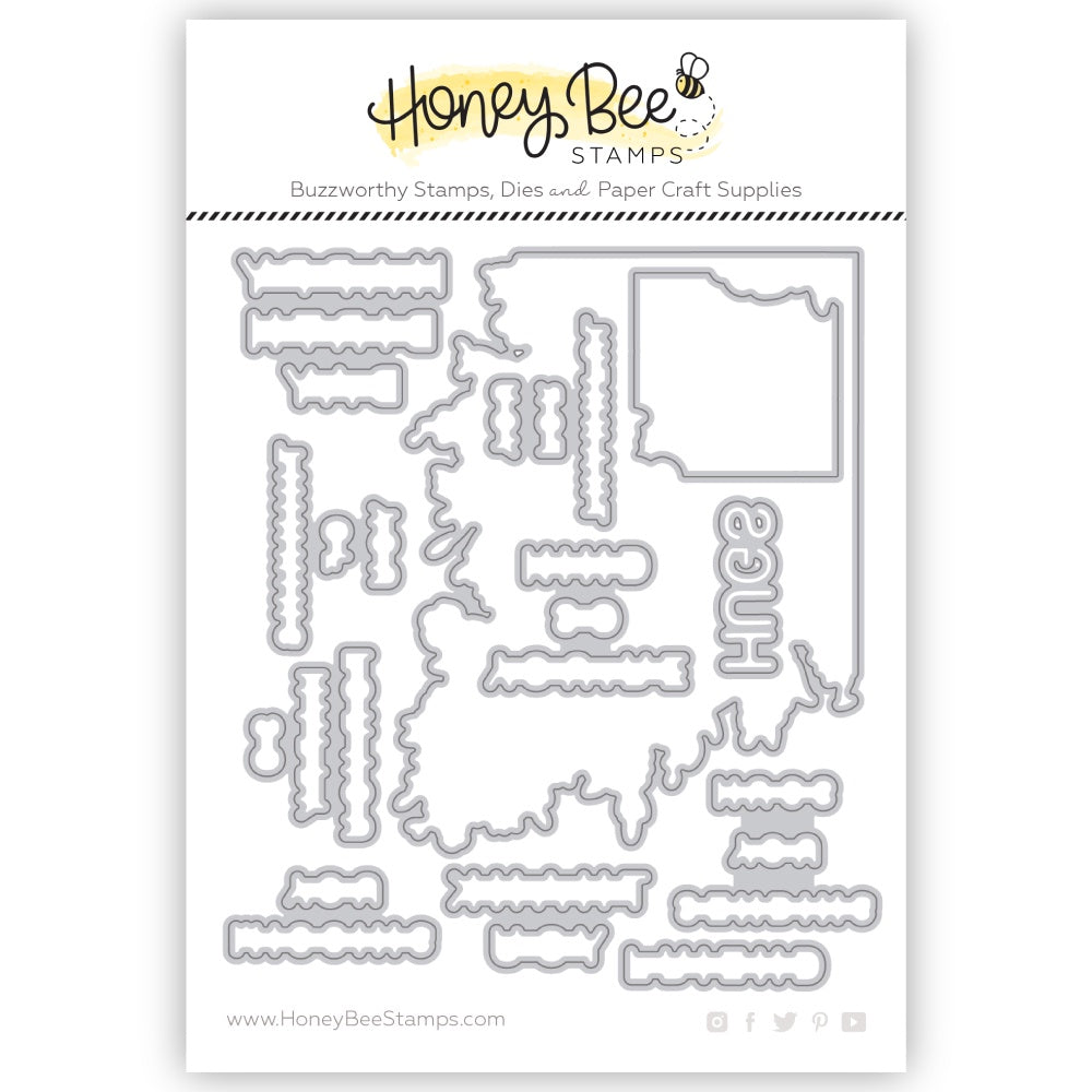 Honey Bee Stamps Squared Spring Florals - Honey Cuts