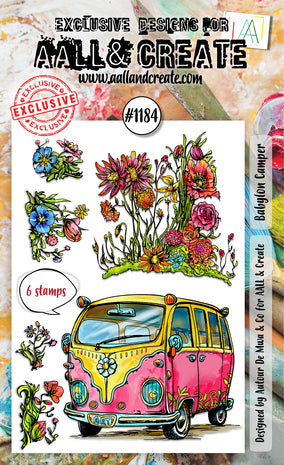 Aall and Create Stamp Set A6 Babylon Camper (AALL-TP-1184)