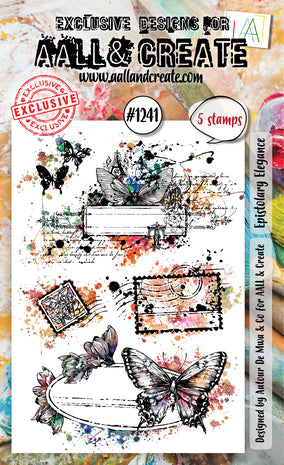 Aall and Create Stamp Set A6 Epistolary Elegance (AALL-TP-1241)