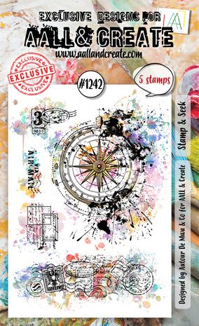 Aall and Create Stamp Set A6 Stamp & Seek (AALL-TP-1242)