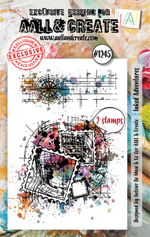 Aall and Create Stamp Set A7 Inked Adventures (AALL-TP-1245)