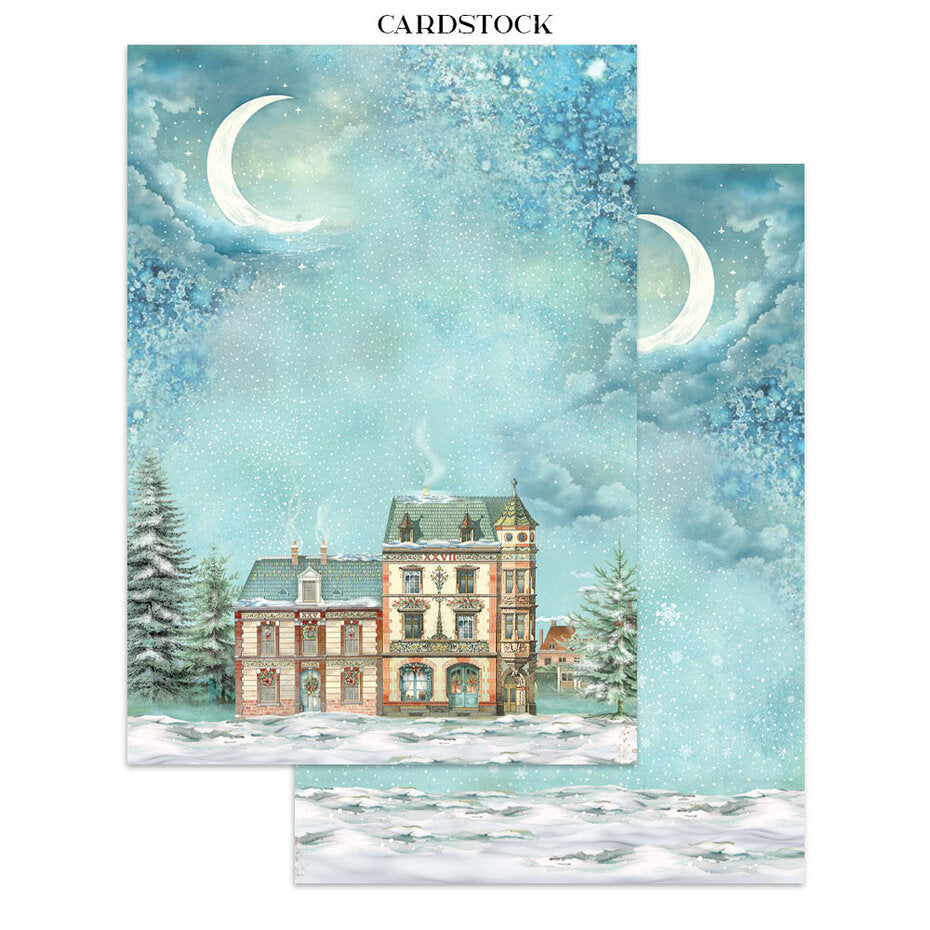 Stamperia Alice in Christmas Junk Journal Backgrounds, Stickers, Cut-Outs (SBJK03)