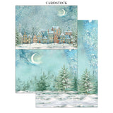 Stamperia Alice in Christmas Junk Journal Backgrounds, Stickers, Cut-Outs (SBJK03)