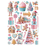 Stamperia Candy Christmas A4 Rice Paper Selection (6pcs) (DFSA4XCD)