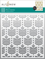 Altenew Deco Leaves Background Stencil
