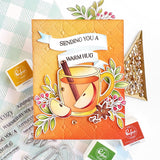 Pinkfresh Studio  Autumn Sips Stamp, Die & Stencil Bundle