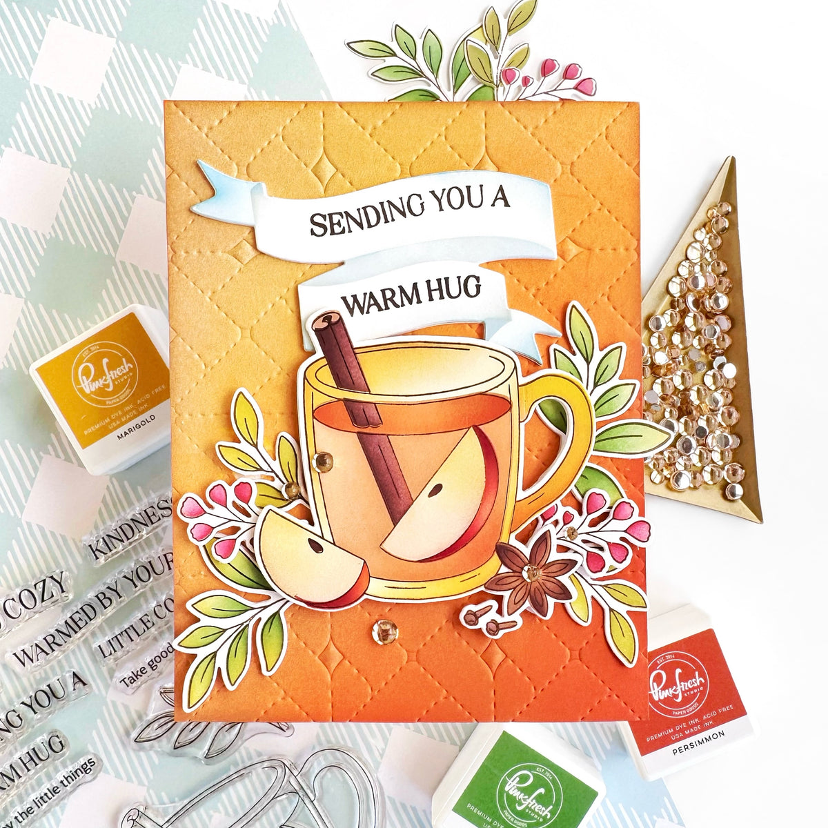 PinkFresh Studio Heirloom Patchwork Coverplate Die & Stencil Bundle