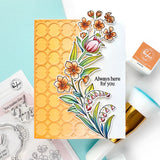 Pinkfresh Studio Blossom Medallion Stamp / Die/ Stencil Bundle