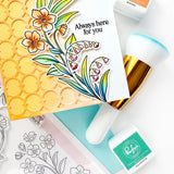 Pinkfresh Studio Blossom Medallion Stamp / Die/ Stencil Bundle