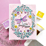 Pinkfresh Studio Dragonfly Dreams stencil stamp and die