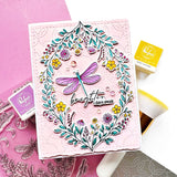 Pinkfresh Studio Leafy Loops coverplate die