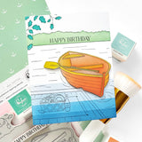 Pinkfresh Studio Gentle Escape Cling Stamp/ Stencil Bundle