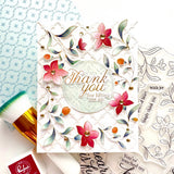 Pinkfresh Studio Lush Elegance stamp / Die / Stencil / Press plate Bundle