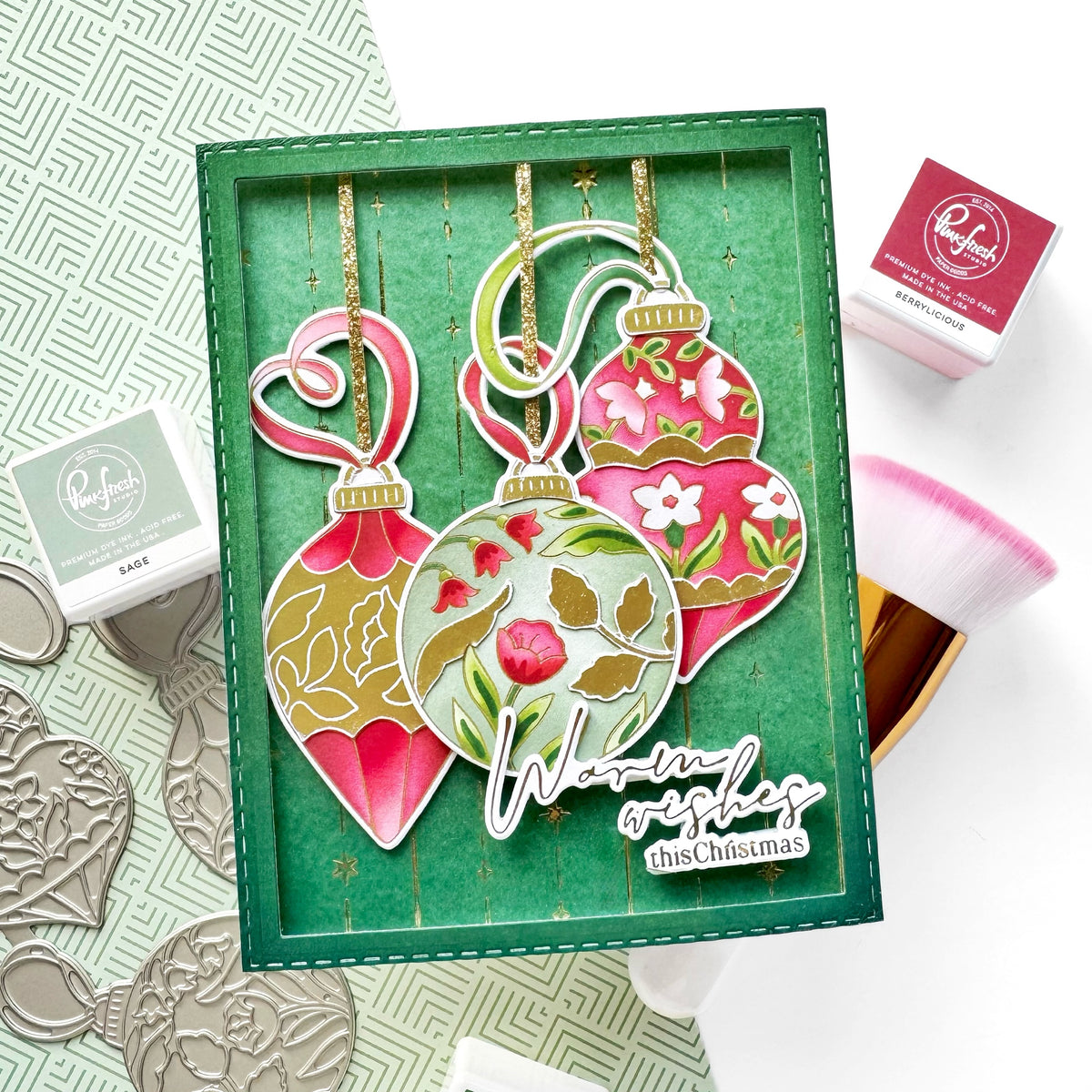Pinkfresh Studio Starlit Strands press plate