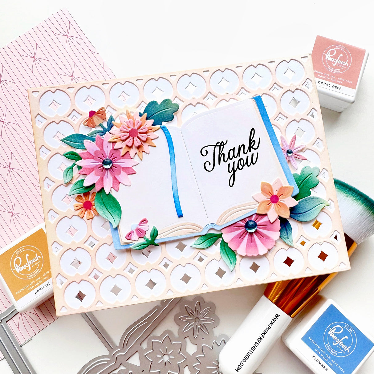 Pinkfresh Studio Floral Tale die/Stencil Bundle