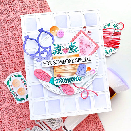 Pinkfresh Studio The Stitch Edit: Maker's Essentials die / stencil Bundle