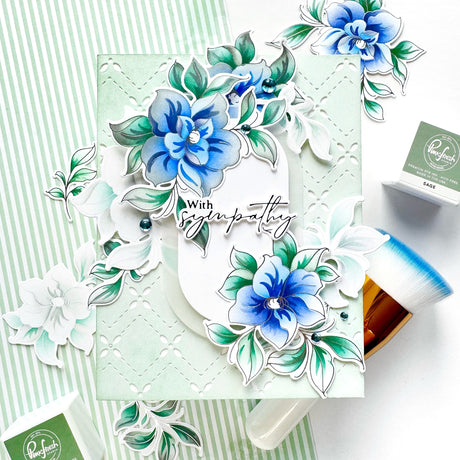 Pinkfresh Studio Floral Daydream stamp, Die and Stencil Bundle
