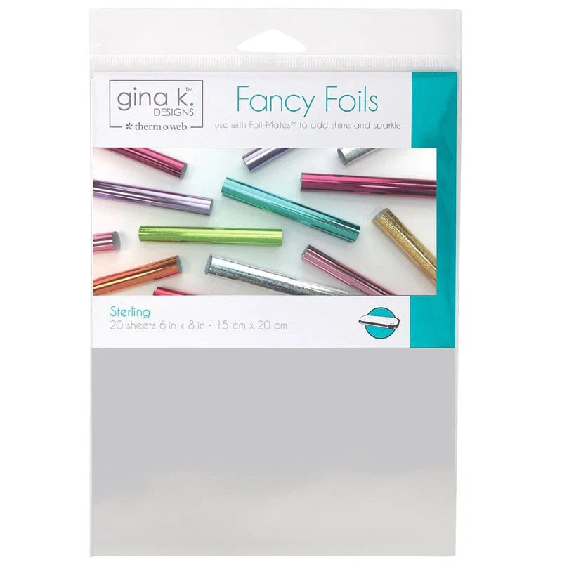 Gina K Designs Fancy Foil – Sterling, 20 sheets