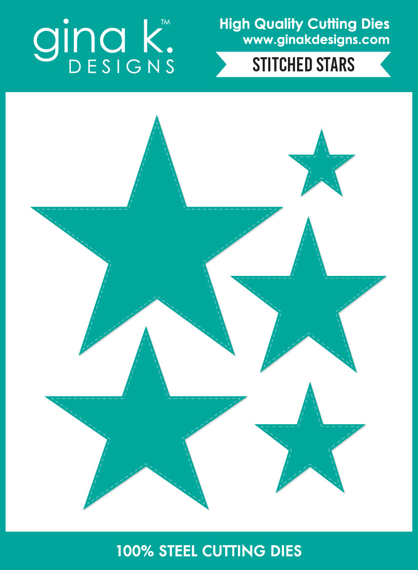 Gina K Designs DIE – Stitched Stars