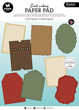 Studio Light Cottage Christmas Card Shapes for 105x148mm Cards Essentials Card Making Pad - SL-ES-CMP37