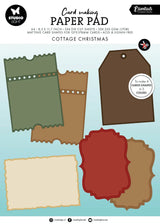 Studio Light Cottage Christmas Card Shapes for 127x178mm Cards Essentials Card Making Pad - SL-ES-CMP38