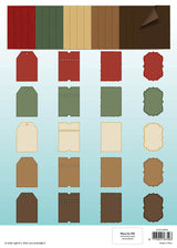 Studio Light Cottage Christmas Card Shapes for 127x178mm Cards Essentials Card Making Pad - SL-ES-CMP38