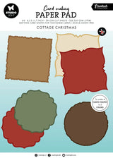 Studio Light Cottage Christmas Card Shapes for 152x152mm Cards Essentials Card Making Pad - SL-ES-CMP39