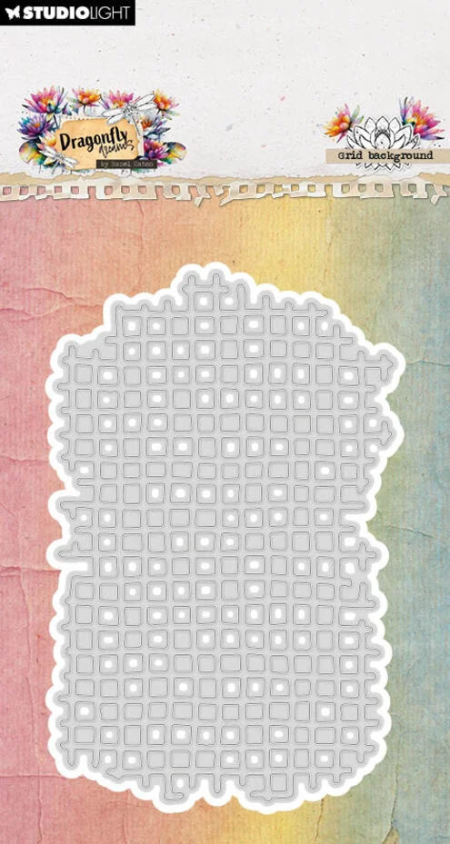 Studio Light Dragonfly Dreams Cutting Die Grid Background (HE-DD-CD1066)