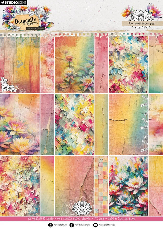 Studio Light Dragonfly Dreams Designer  21x29.4cmPaper Pad (HE-DD-DPP405)