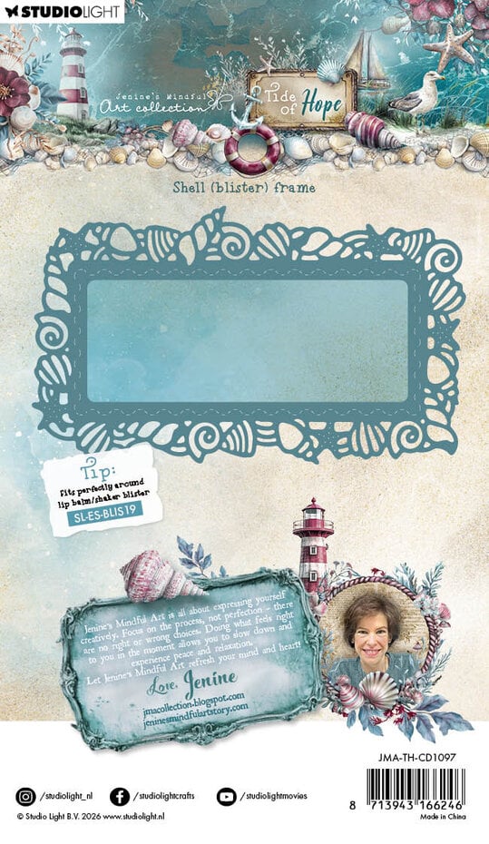 Studio Light Tide of Hope Cutting Die Shell (blister) Frame (JMA-TH-CD1097)