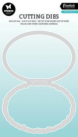 Studio Light Torn Edge Cutting Die Folded Card Oval (SL-ES-CD1087)