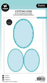 Studio Light Torn Edge Cutting Die Folded Card Oval (SL-ES-CD1087)