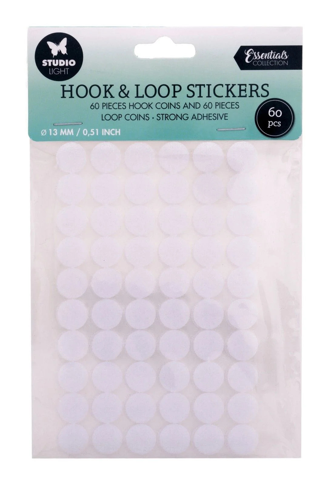 Studio Light Essentials HOOK & LOOP stickers Round 13mm