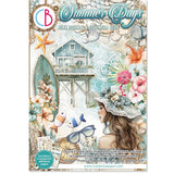 Ciao Bella Summer Days Junk Journal & Ephemera Book A4 32/Pkg