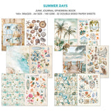 Ciao Bella Summer Days Junk Journal & Ephemera Book A4 32/Pkg