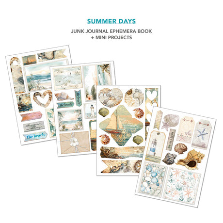 Ciao Bella Summer Days Junk Journal & Ephemera Book A4 32/Pkg
