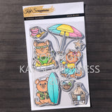 Kat Scrappiness Summer Quokka Stamp Set